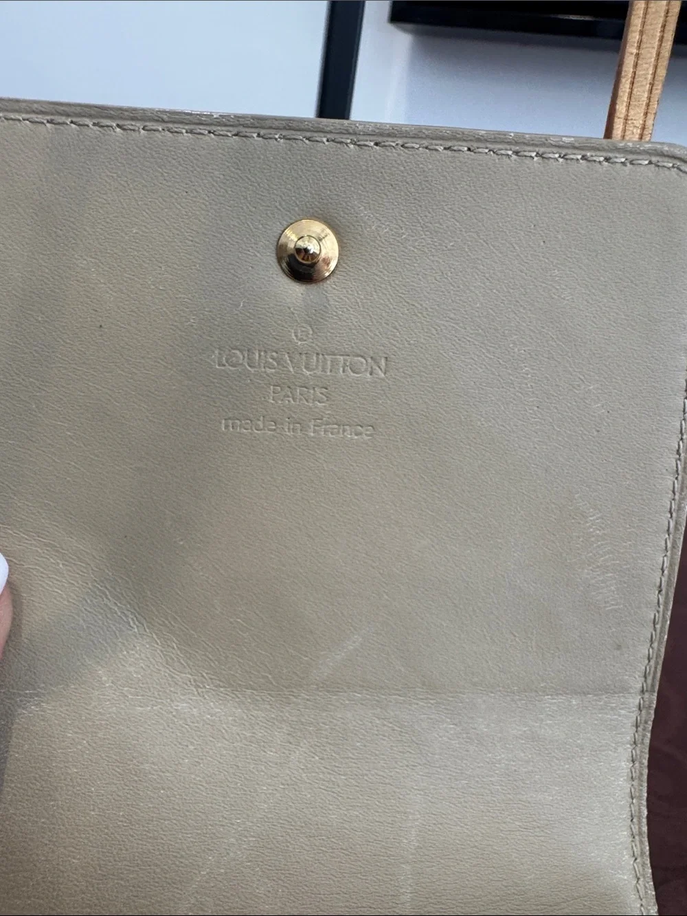 Louis Vuitton Tan Vernis Walker Pouchette